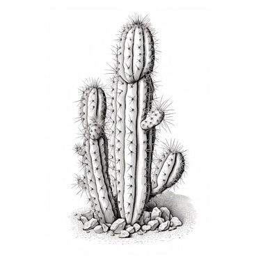 Cactus Drawing canvas
